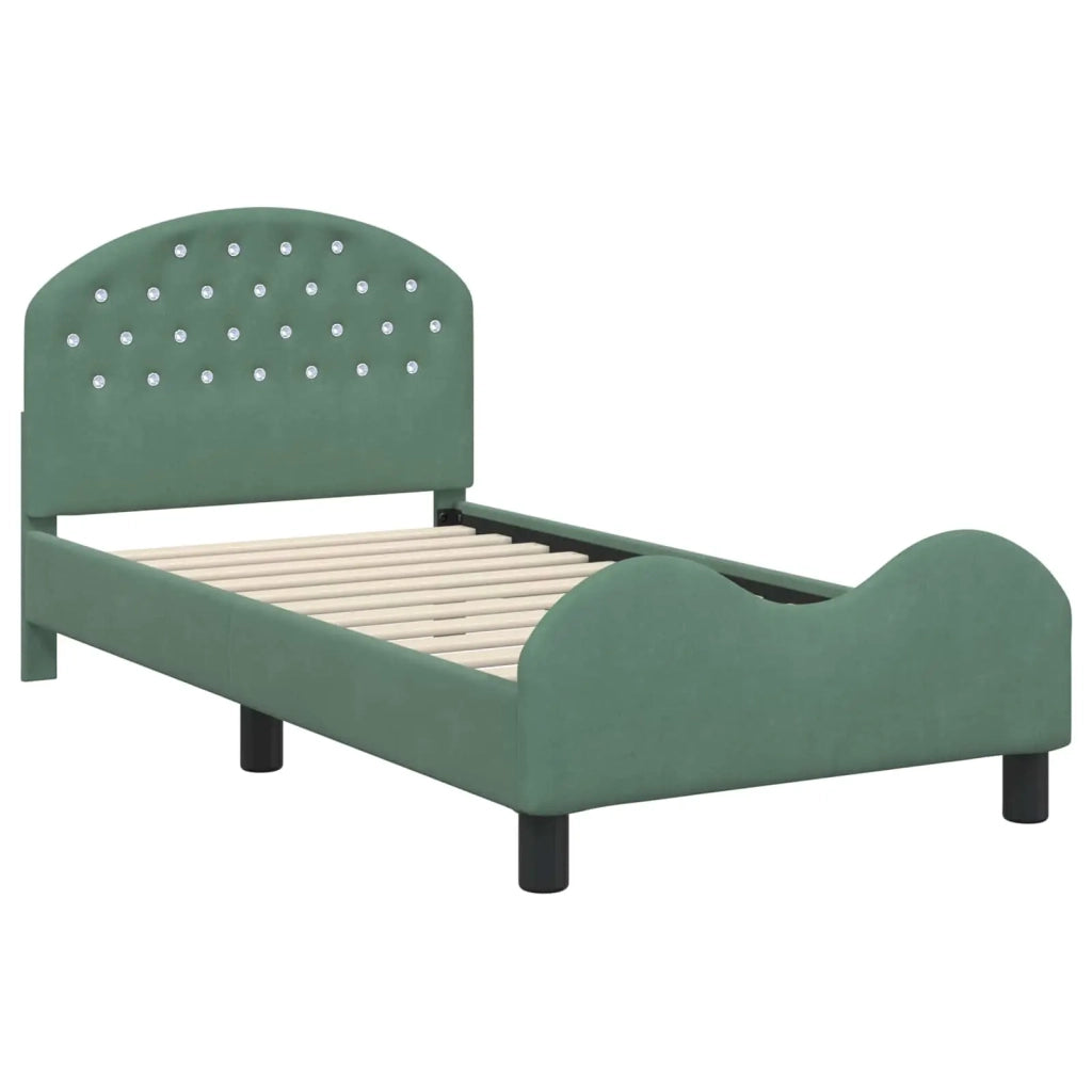 Struttura letto bambini con testata-Giroletto per bambini Verde Mare 80 x 160 cm 995741
