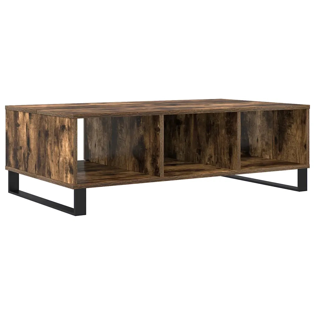 Tavolino da Salotto Rovere Fumo 104x60x35 cm Legno Multistrato 827097