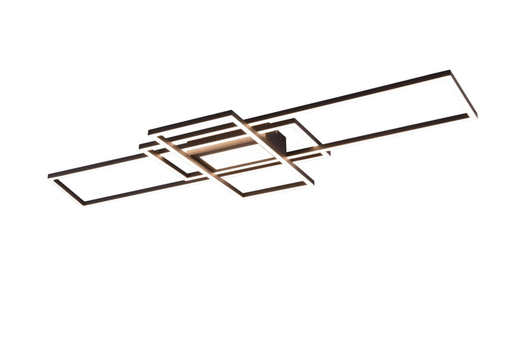 Plafoniera LED Trio Irvine 4 luci 60W antracite 2700-6000K
