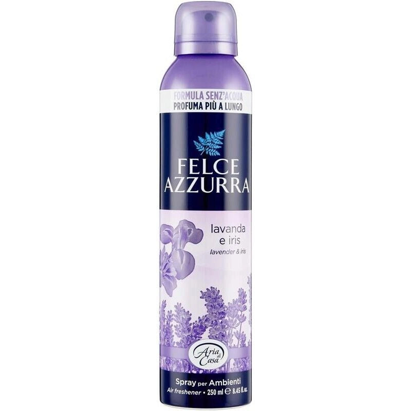 SET 6 FELCE AZZURRA ARIA DI CASA SPRAY PROFUMATORE D'AMBIENTE LAVANDA E IRIS 250 ML