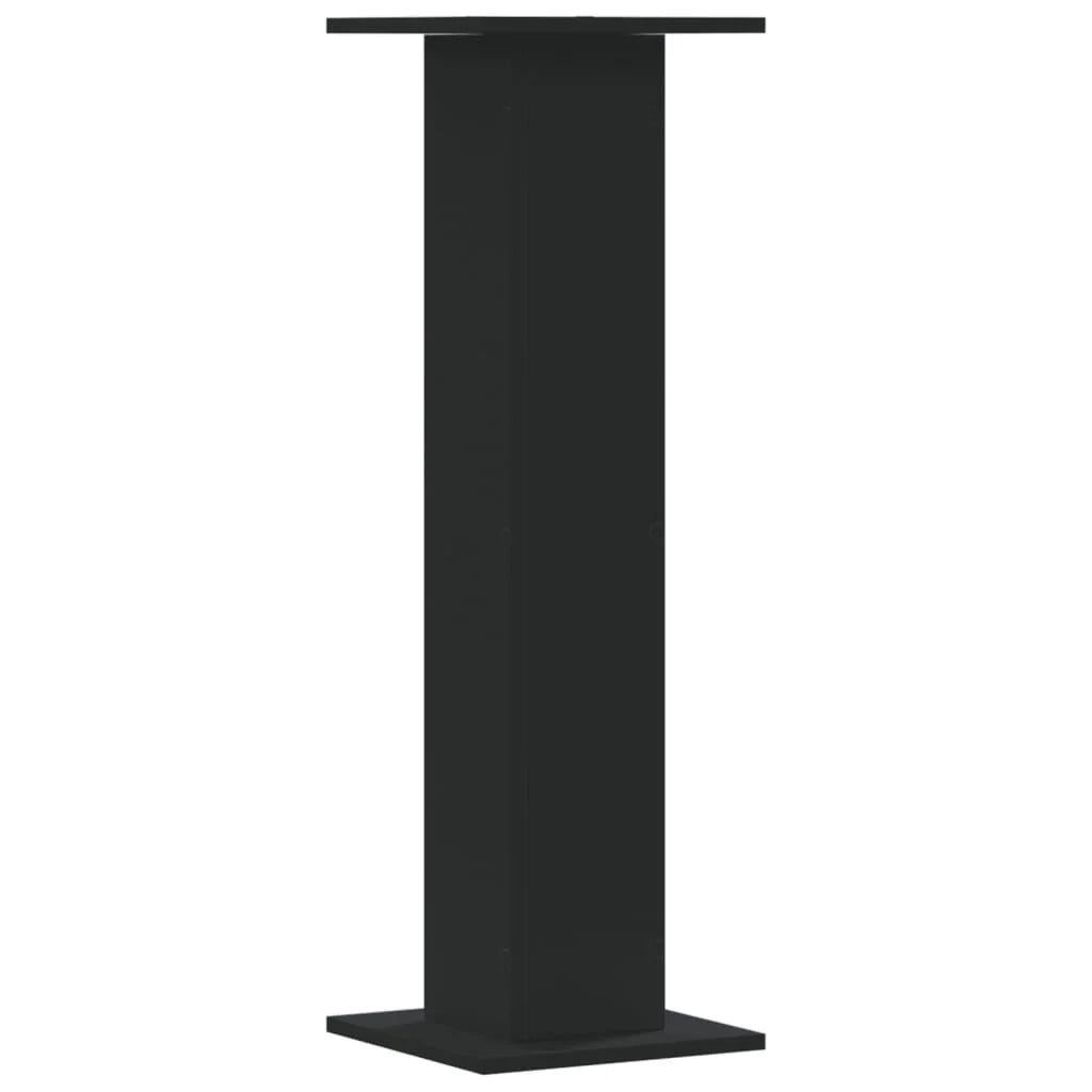 Portavasi mobili per fiori set da 2 30 x 30 x 95 cm legno ingegnerizzato nero 02_0045284
