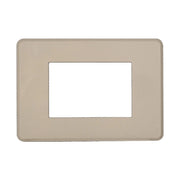 Placca Slim Sottile 3P Serie Moon Colore Sabbia Compatibile Con Bticino Axolute Air