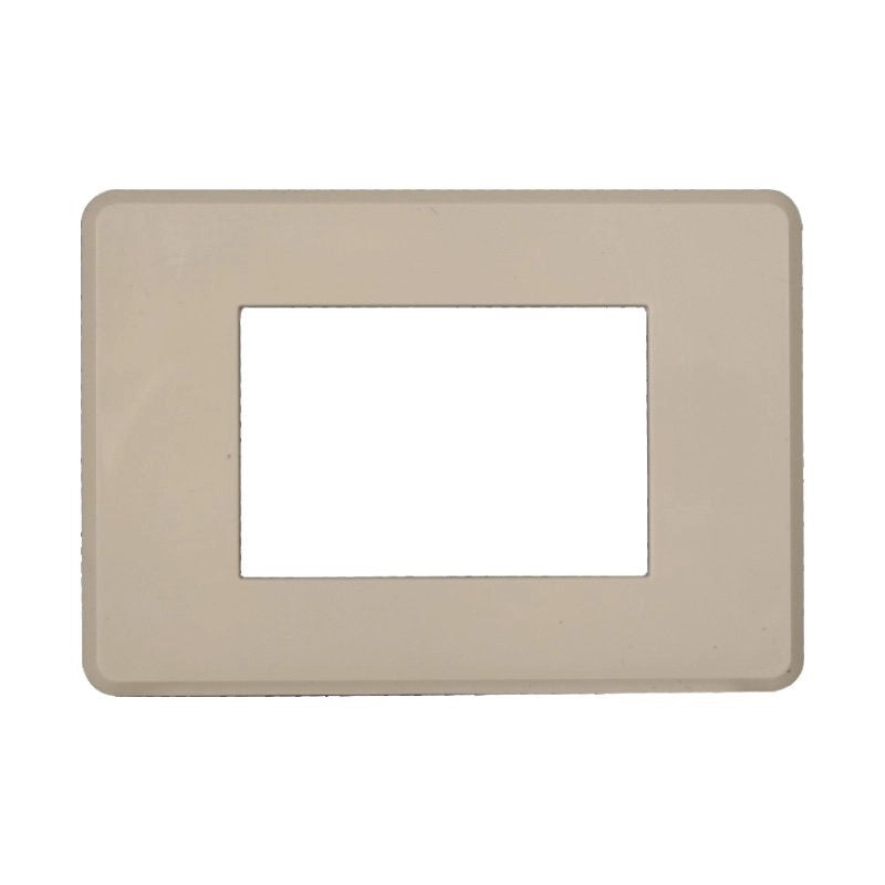 Placca Slim Sottile 3P Serie Moon Colore Sabbia Compatibile Con Bticino Axolute Air