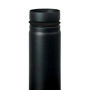 Tubo nero stufa pellet smaltato giunto scomparsa 0,5 mt DN 80 canna fumaria 600 CE Made in Italy