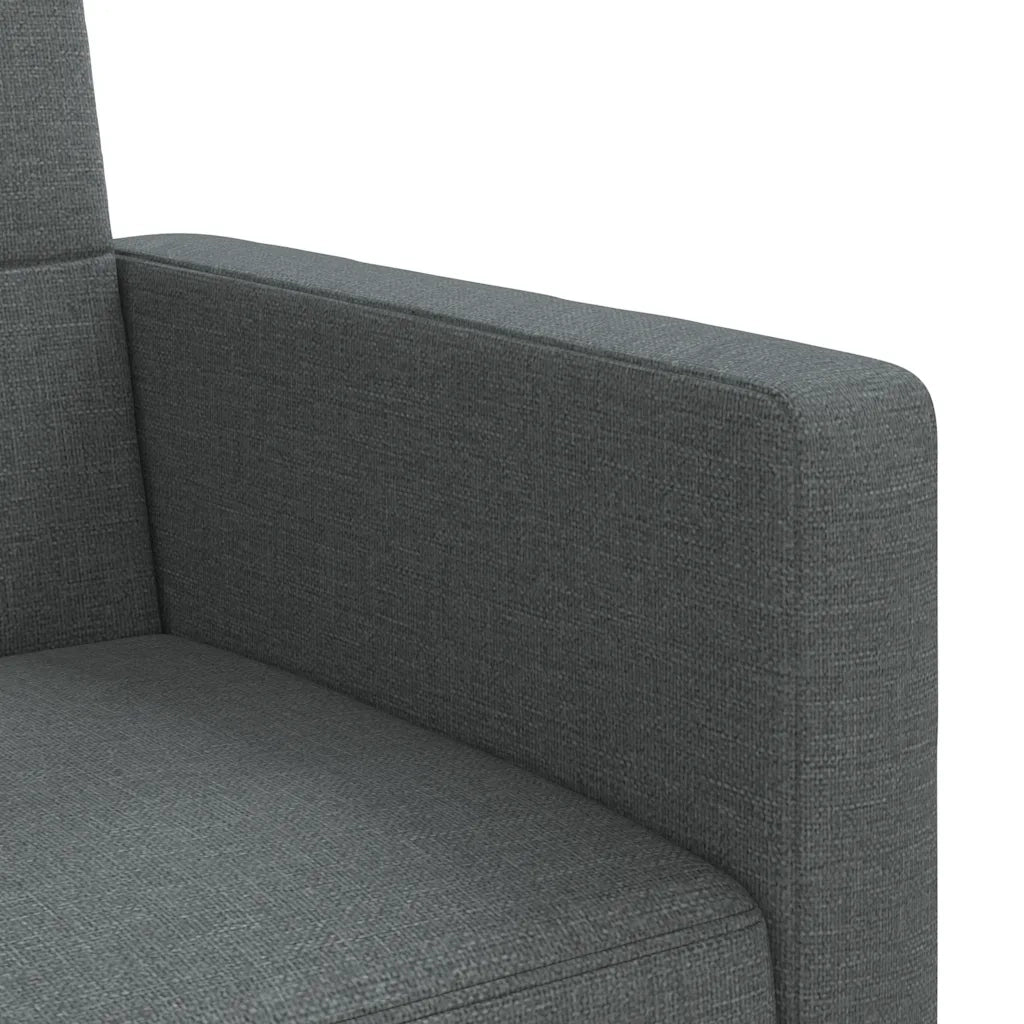 Divano letto | Sof¨¤ letto | Letto singolo con Cuscini Grigio Scuro in Tessuto