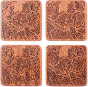 Sostegni in pietra naturale - 8 sostegni in pietra naturale con supporto circolare - sostegni in pietra naturale 10 cm neri per decorazione, raclette, candele, bevande