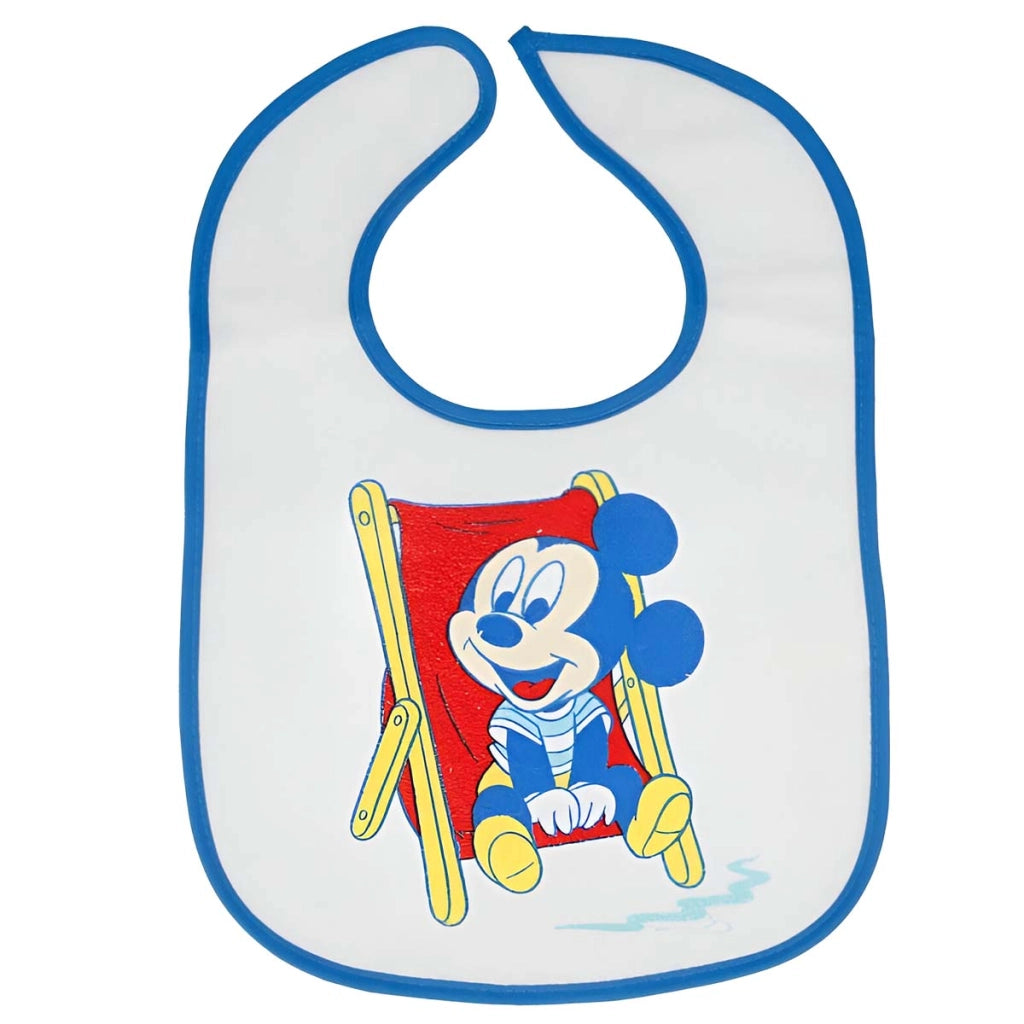 Confezione da 2 bavaglini per neonati con chiusura motivo Mickey Multicolore Mickey Mouse