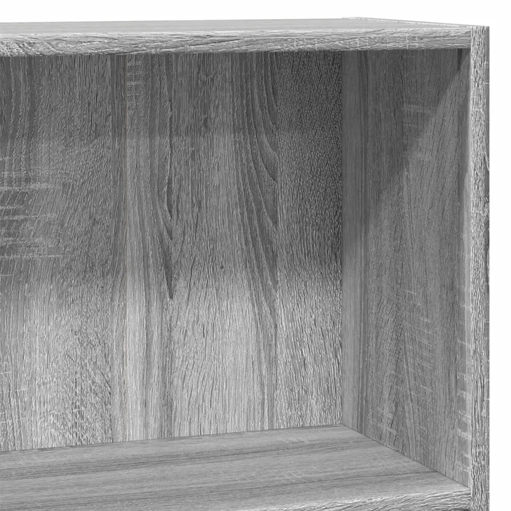 Libreria-Scaffale per Libri-Mobile di Stoccaggio Grigio Sonoma 80x30x77 cm in Legno Multistrato