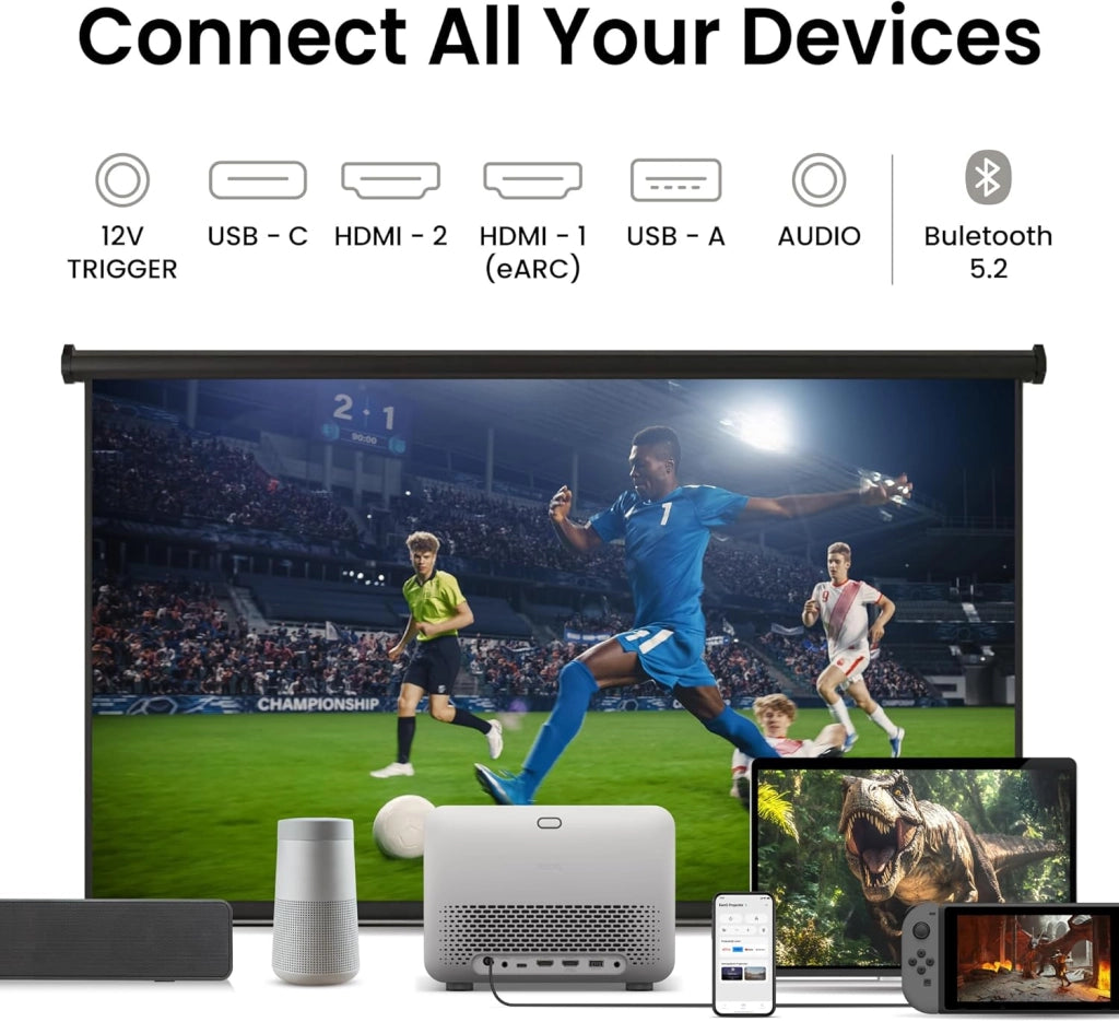 TK705STi Proiettore 4K HDR a Tiro Corto, 3000 ANSI Lumen, Google TV con Netflix, HDMI 2.1, Basso Input Lag, Schermo 150" per Home Cinema