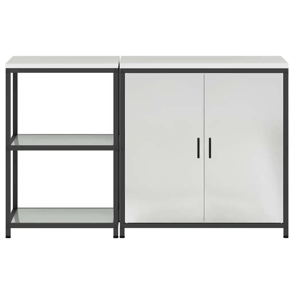 Set di Stoccaggio per Cucina 2 pcs Argento Acciaio zincato 3392685