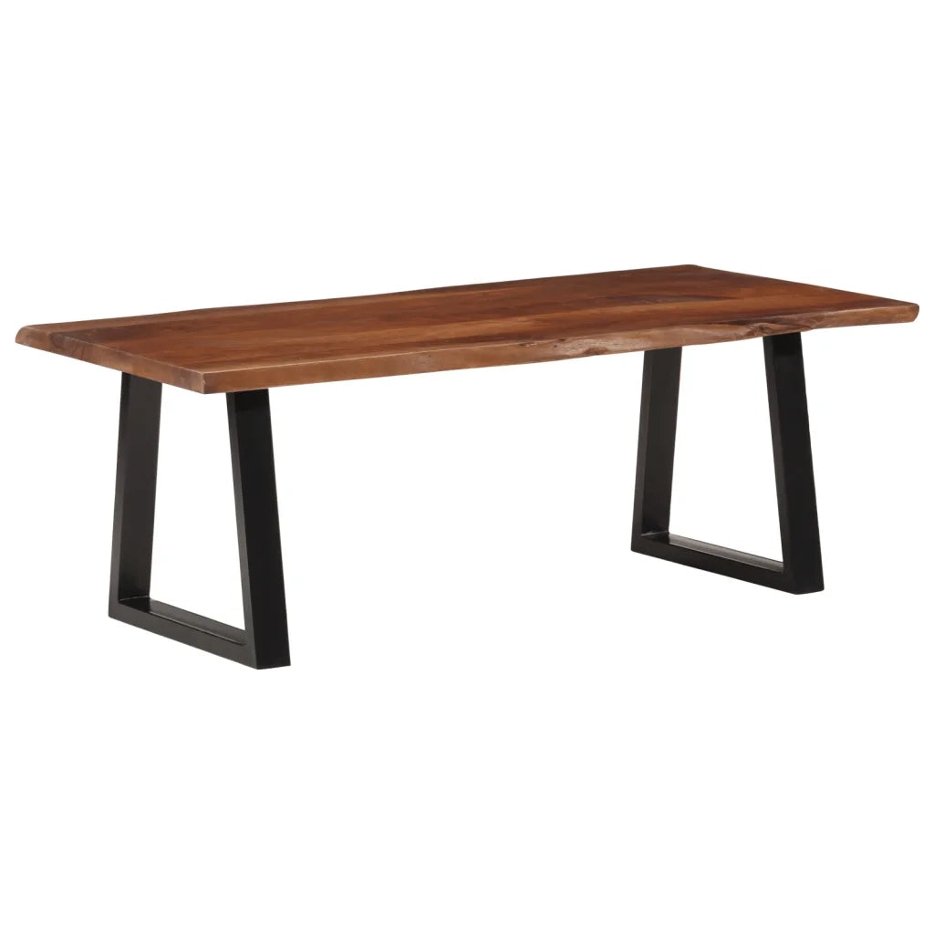 Tavolino ambra 110x55x40 cm in Legno Massello di Acacia
