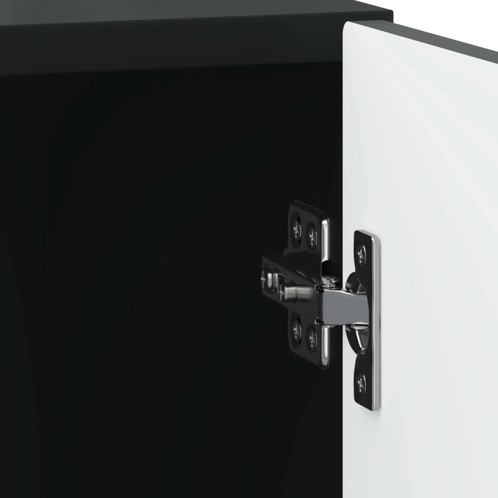 Armadio da Notte Nero 43 x 34,5 x 50 cm Legno ingegnerizzato 894107