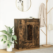 Credenza con Cassetti e Ante Rovere Fumo 73x31x90 cm