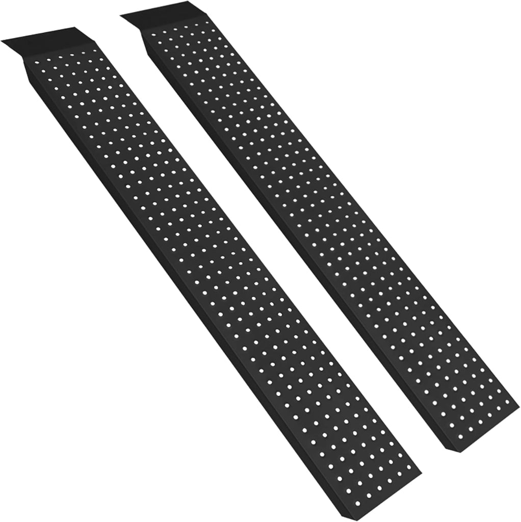 2 rampe di carico per auto, portata: 400 kg, in acciaio zincato, per moto, ATV, rimorchi, auto, argento, 160 cm