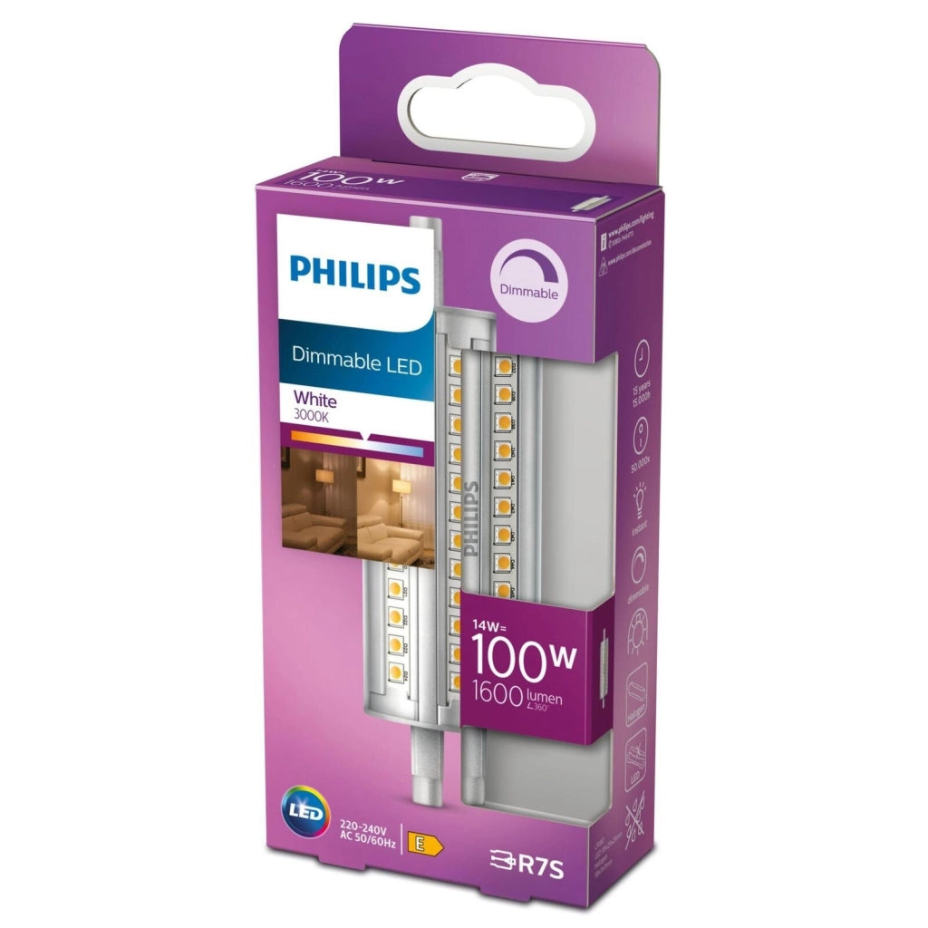 Philips 8718699780371 Faretto LED 100 W R7S 14 W 1600 lm 3000 K dimmerabile colore Bianco