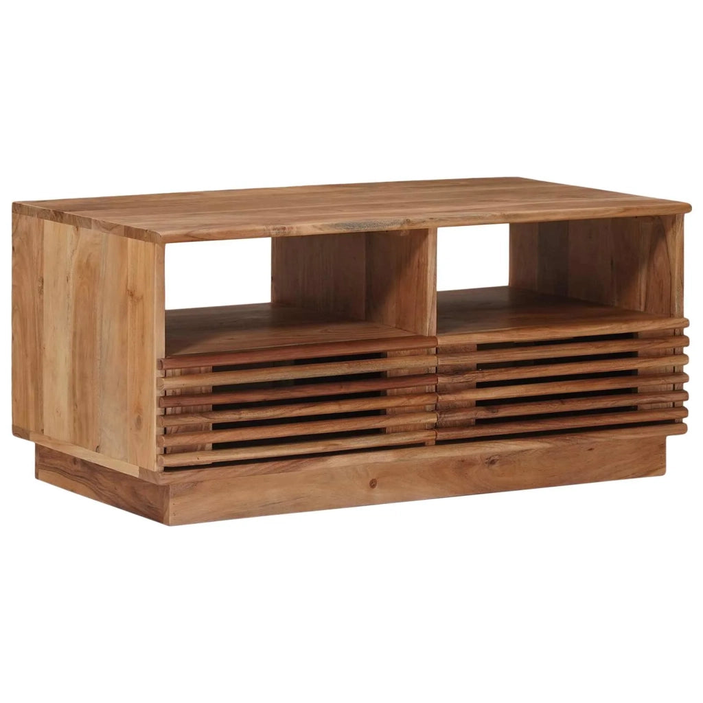 Tavolo da Caffè Fatto a Mano Marrone Teak 85 x 45,5 x 40 cm