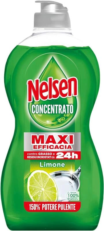 NELSEN DETERGENTE PER PIATTI CONCENTRATO DA 450ML FORMULA LIMONE