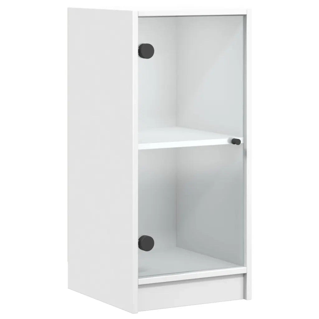 Mobile con Ante in Vetro Bianco 35x37x75,5 cm CFW7687631