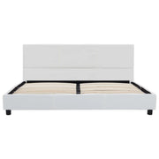 Giroletto-Struttura Letto Bianco in Similpelle 140x200 cm 642548
