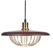 Lampada a sospensione oro marrone ferro retrò industriale soffitto appeso Luce soggiorno sala da pranzo