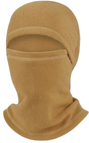 Muta impermeabile e calda per bicicletta e sci in autunno e inverno con maschera e cintura del collo, muta in lana di fleece impermeabile per il clima freddo, colore kaki