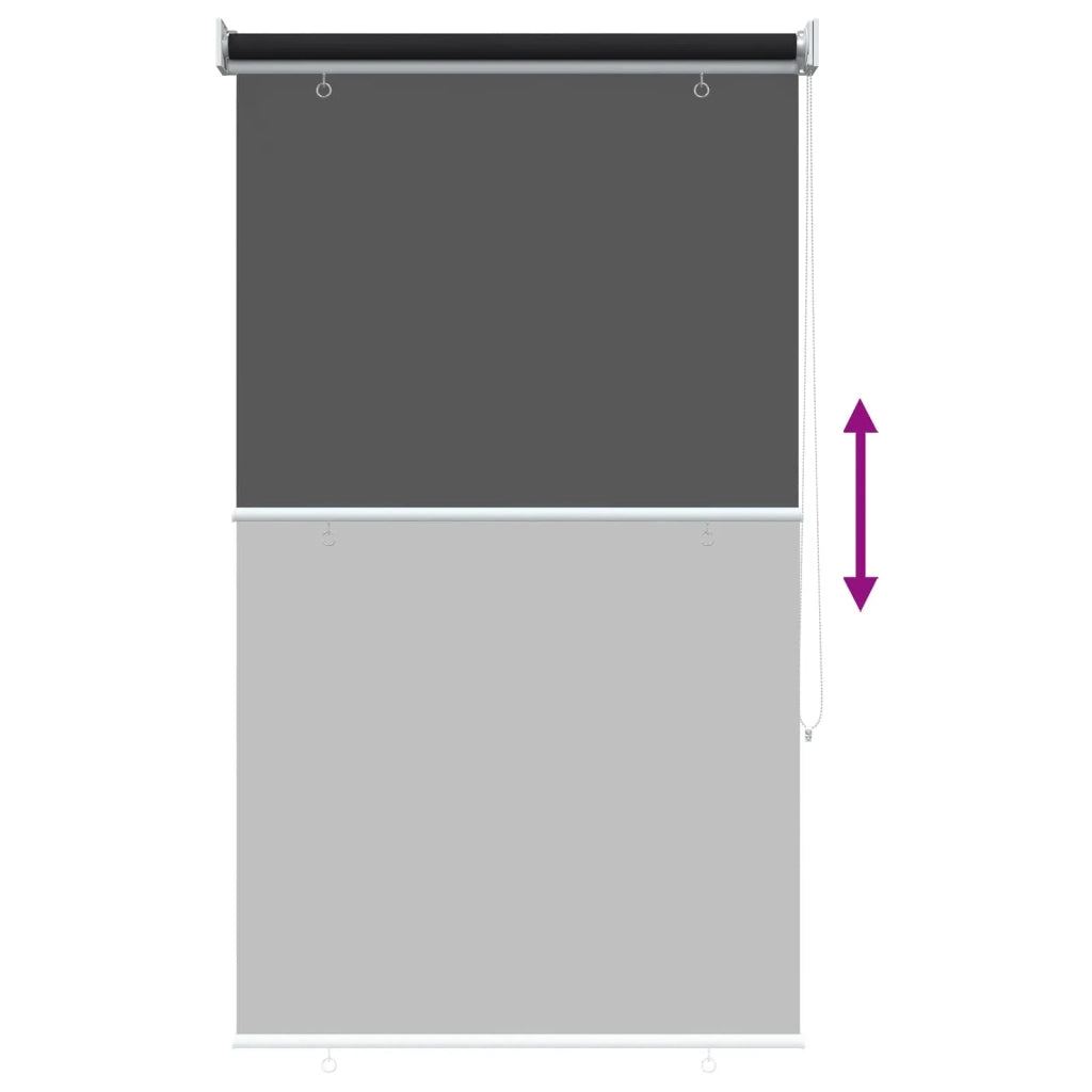 Voletta a rullo con protezione UV Nero 60 x 140 cm Poliestere 42041248