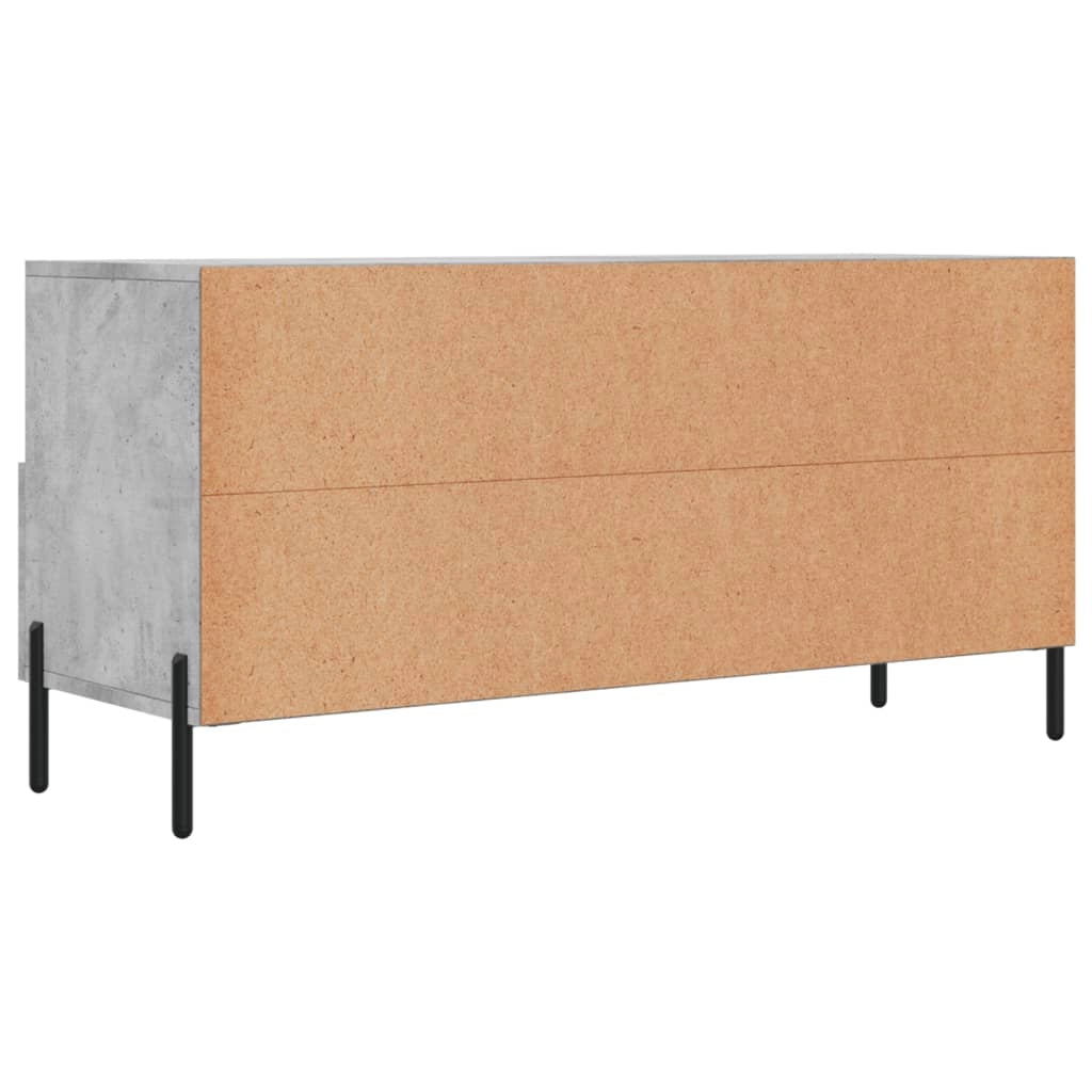 Mobile TV multimediale mensola TV credenza TV per sala da pranzo soggiorno camera da letto 102 x 36 x 50 cm legno ingegnerizzato grigio 02_0025597