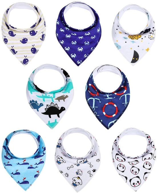 Set di fasce per neonati 8 pezzi, Fasce acqua, Fasce morbide per neonati