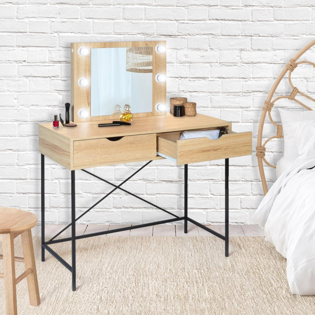 Toeletta con specchio di design industriale LOUISA