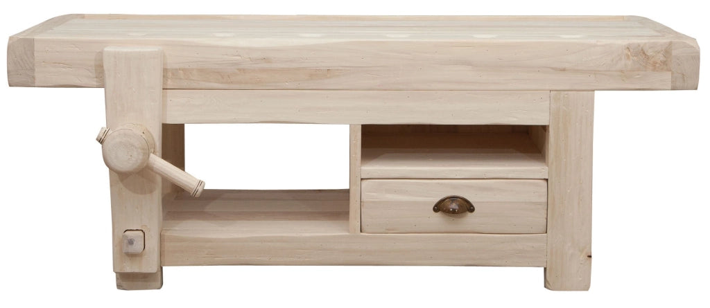 Biscottini Porta Tv in legno massello di tiglio grezzo L120XPR65XH45 cm. Made in Italy