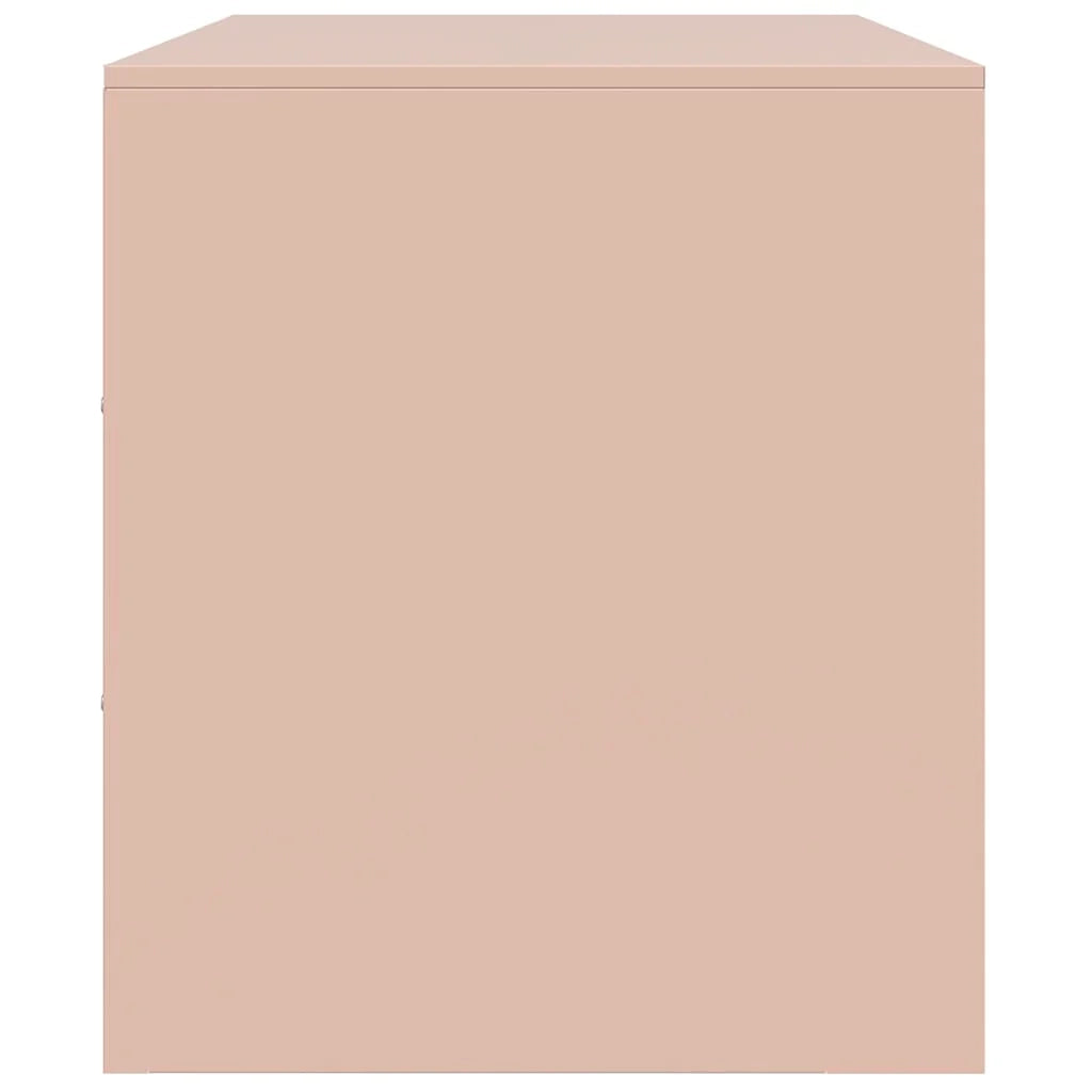Mobile TV multimediale mensola TV credenza TV sala da pranzo soggiorno camera da letto rosa 67 x 39 x 44 cm acciaio rosa 02_0028291