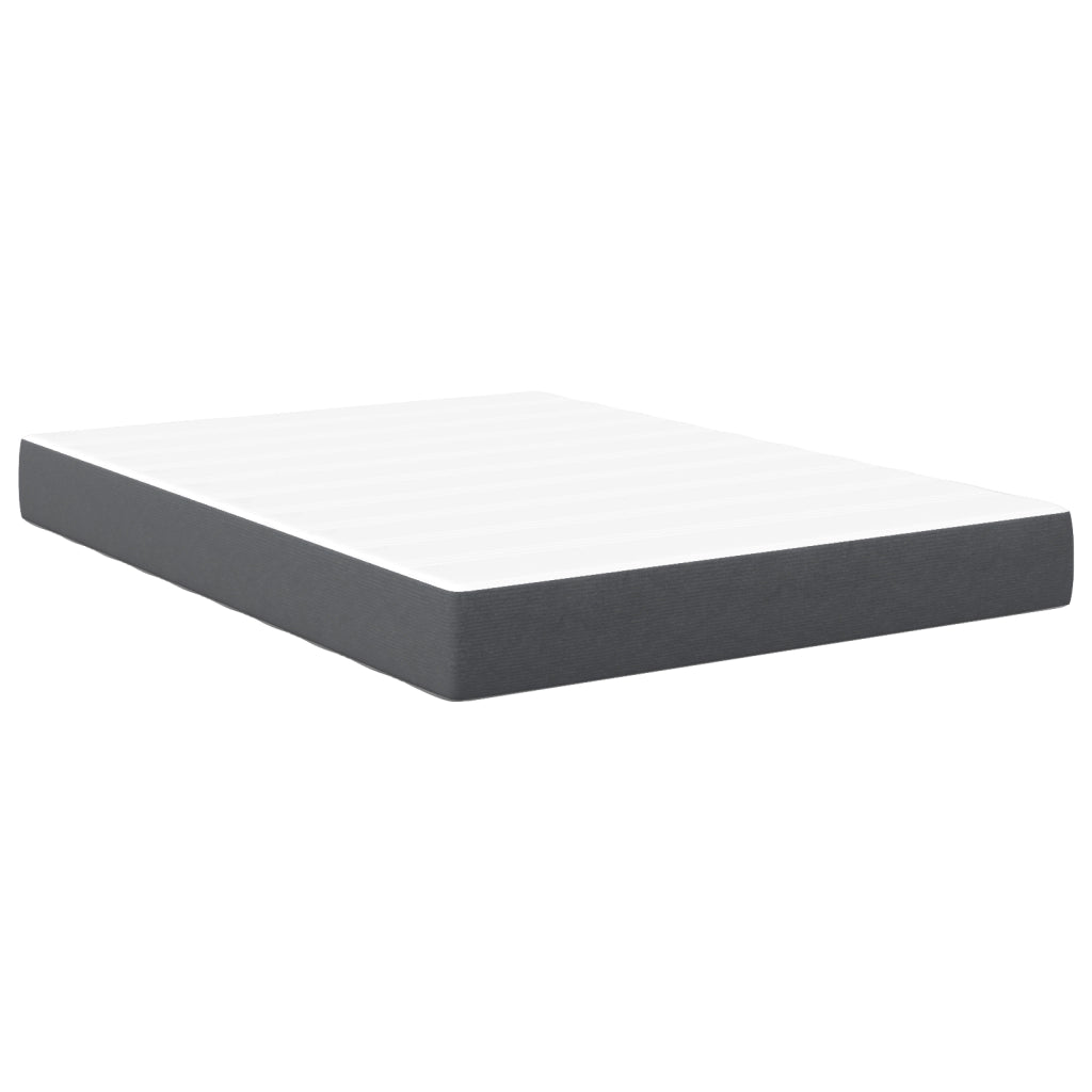 Materasso a molle insacchettate - Grigio scuro, Medio, 140x200x20 cm Tessuto