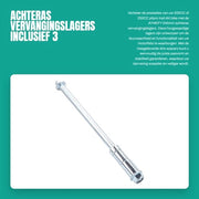 Sostituzione dei cuscinetti a rulli 245 mm - Set di sostituzione per asse anteriore e posteriore - Adatto per motocross 200CC/250CC Trail Dirt Bike - Compreso 3 spaziatori