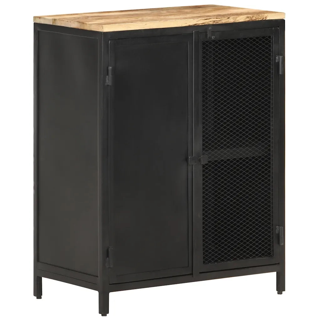 Credenza 60x35x78 cm in Legno Massello di Mango Grezzo 323139