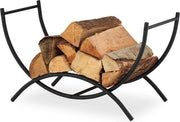 Porta brandina in acciaio - design moderno - 1 pezzo - nero opaco - acciaio - 38x67x32,5 cm