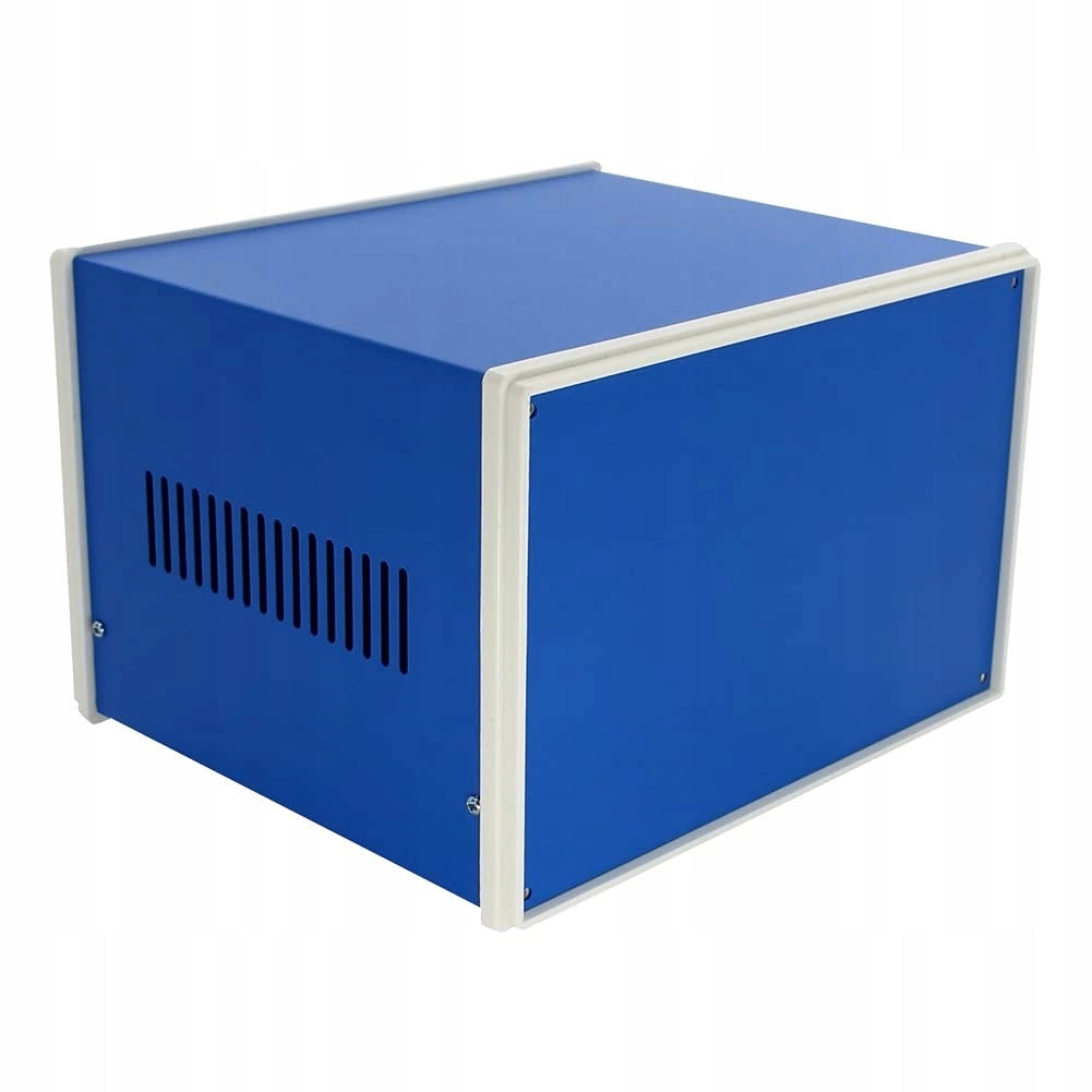 Custodia in Metallo Blu per Strumenti 90x200x165mm – Alta Qualità, Resistente alla Corrosione