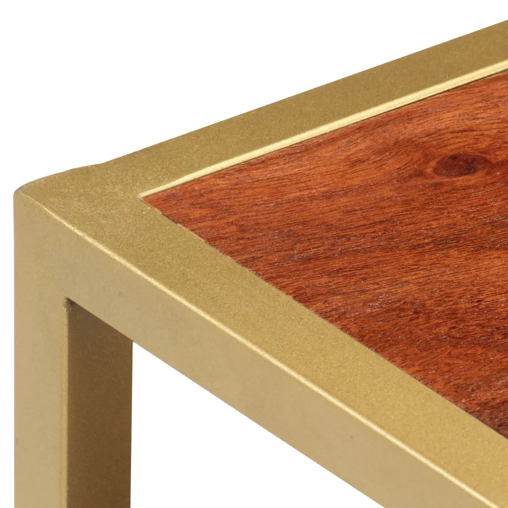 Tavolino da CaffÃ¨ 90x50x40 cm in Legno Massello di Acacia