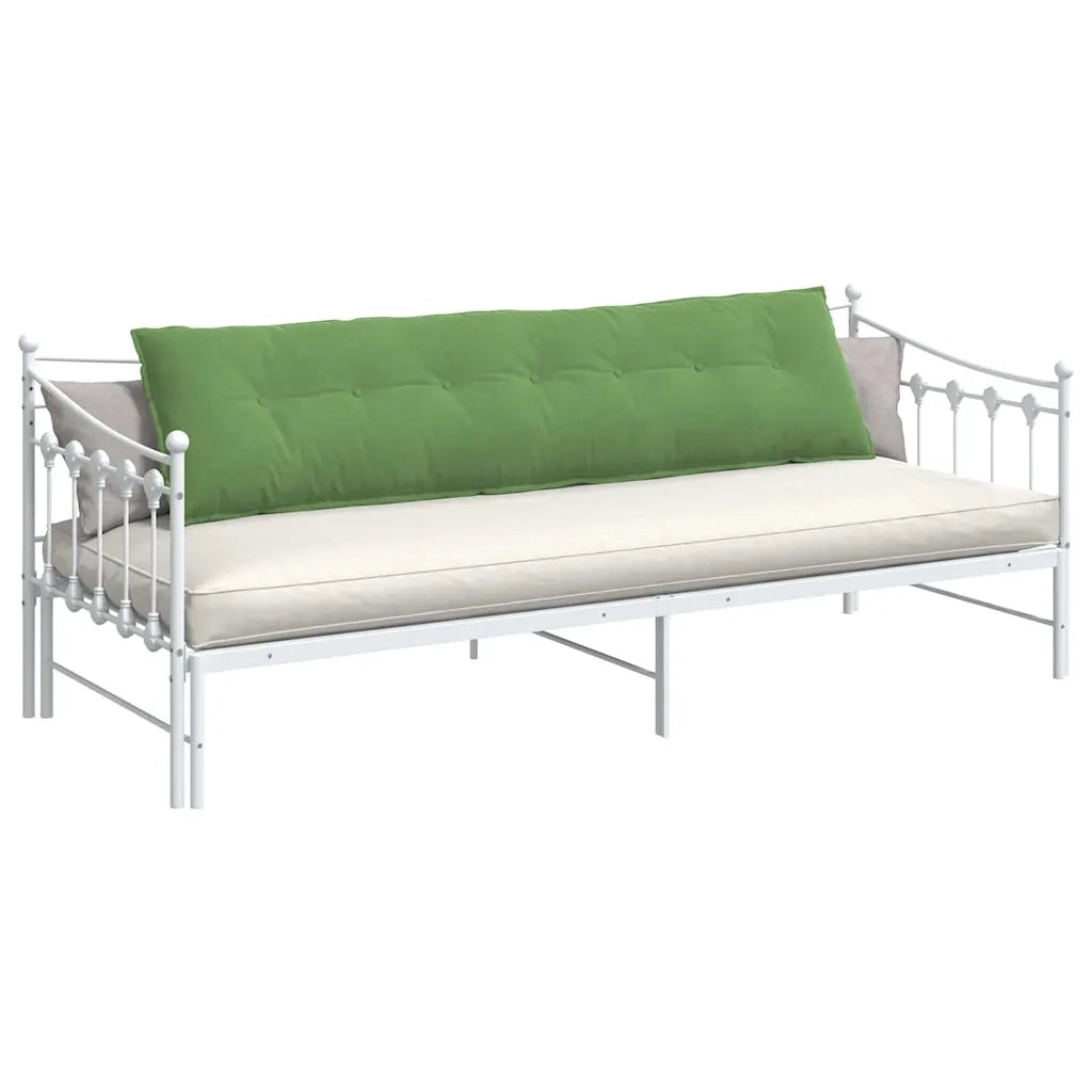 Cuscino per Schiena Verde chiaro 200 x 50 cm Tessuto in Cords 42014979