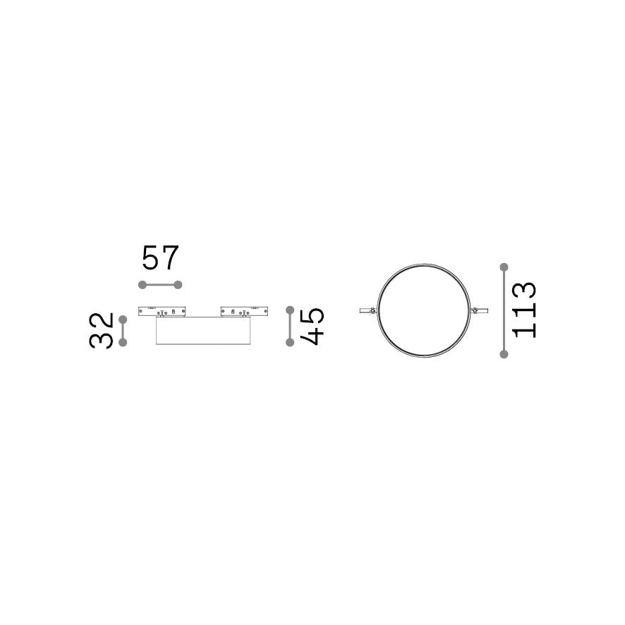 Sistema Lineare Deva 1 Luce Led 10W Nero Ip20