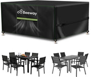 Copri Tavolo per Esterno Impermeabile, Copertura per Tavoli da Giardino e Set di Mobili da Terrazza - 420D Tessuto di Oxford, Anti UV, Resistente al Freddo, 170 x 94 x 72cm