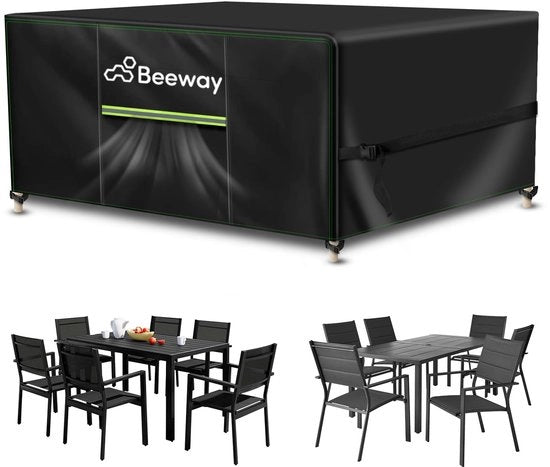 Copri Tavolo per Esterno Impermeabile, Copertura per Tavoli da Giardino e Set di Mobili da Terrazza - 420D Tessuto di Oxford, Anti UV, Resistente al Freddo, 170 x 94 x 72cm