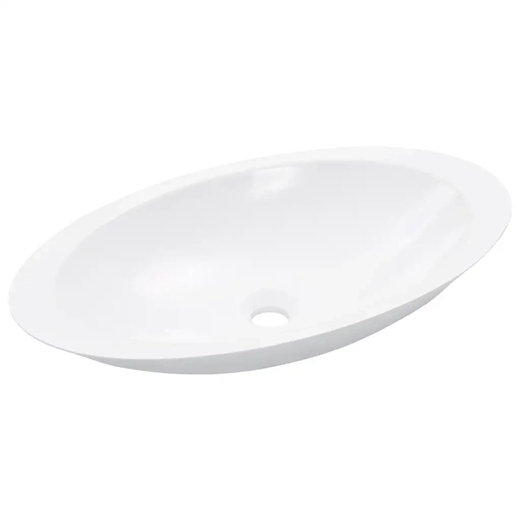 Lavandino 59,3x35,1x10,7 cm Blocco in Marmo/Minerale Bianco CFW4745133