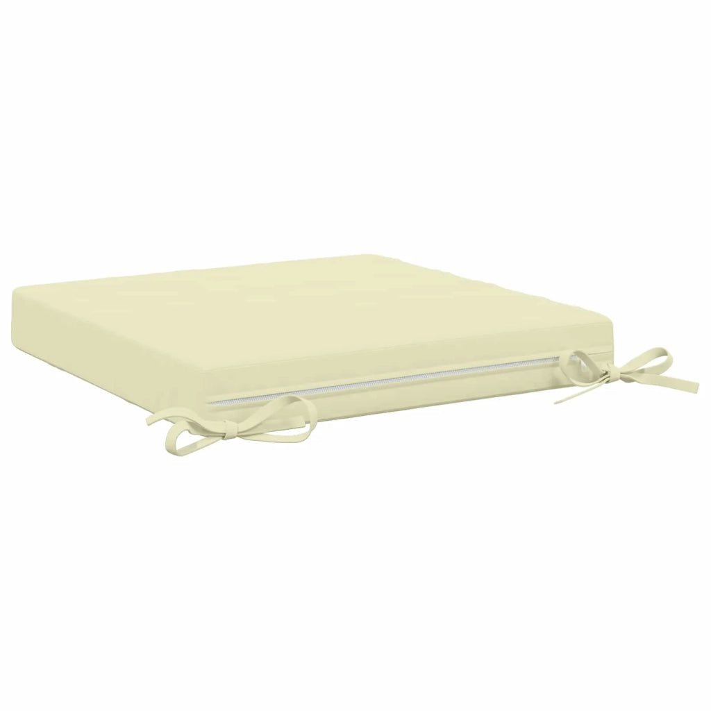 Cuscini per Sedia in 4 Pezzi SOEST 4 pz 100% Poliestere Crema 944399