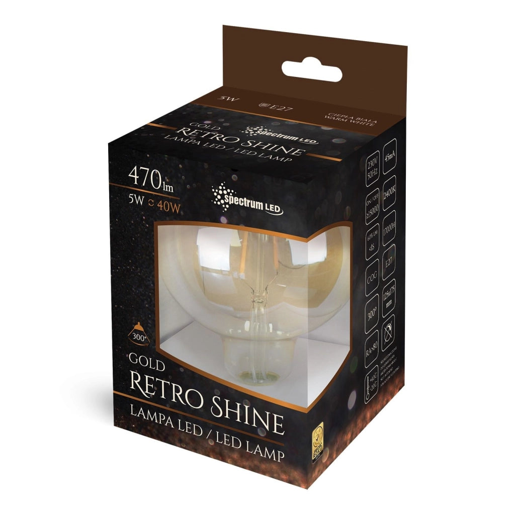 Bulbo Lampadina Decorativa Led Calda E-27 230v 5w Edison 14461