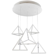 Lampada a sospensione LED 80W 3000K bianca 60cm Polux