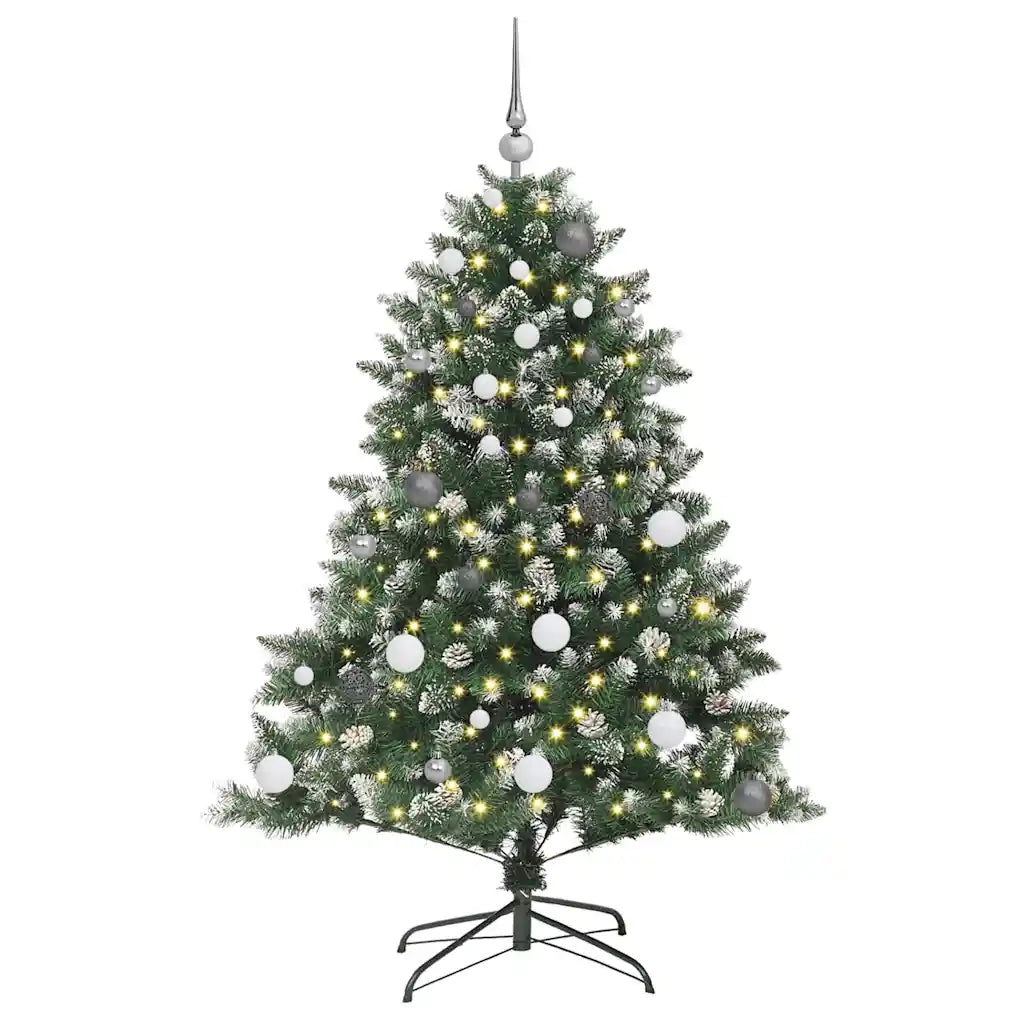 Albero di Natale artificiale con 150 LED Verde 150 cm 3395220
