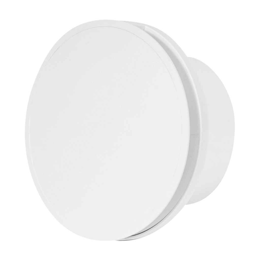 ASPIRATORE TONDO ELETTRICO IN ABS DECORATIVO BIANCO - DIM.  EE ¸141 MM - PORTATA 100 M  ³/H - 19 W -  EE ¸ 100 FORO  - VEC