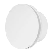 ASPIRATORE TONDO ELETTRICO IN ABS DECORATIVO BIANCO - DIM.  EE ¸141 MM - PORTATA 100 M  ³/H - 19 W -  EE ¸ 100 FORO  - VEC