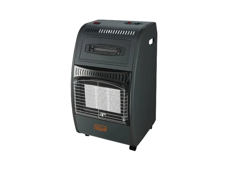 Stufa a gas ed elettrica Vinco 71402 ventilata 4.2kW+1.5kW 15Kg termostato
