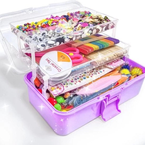 Cassa da lavoro - Cassa per hobby - Cassa da lavoro per ragazze - Box da hobby - Cassa da lavoro